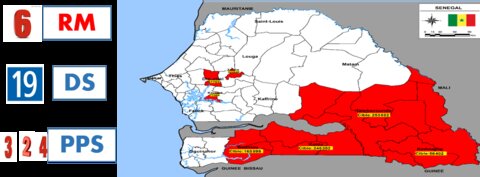 Photo: PNLP Sengal Photo: SMC eligible areas in Senegal
