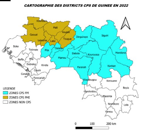Photo: Guinea SMC map