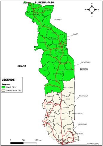 Photo: Togo SMC map
