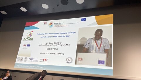 Photo: Mali presentation at EDCTP Forum